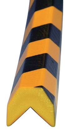 Eckschutz gelb-schwarz auf Zuschnittmm PUR-Schaum Typ AA