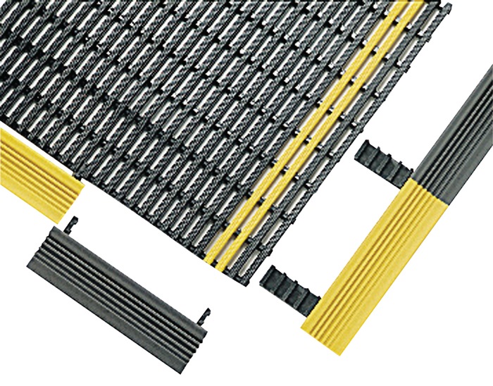 Kantenprofil Längsseite S.12,5mm schwarz/gelb PVC